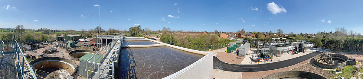 Wem STW: Panoramic view of the site - Courtesy of Mott MacDonald Bentley