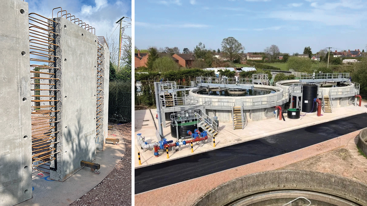 (left) FST removable toes and (right) the completed precast FSTs - Courtesy of Mott MacDonald Bentley
