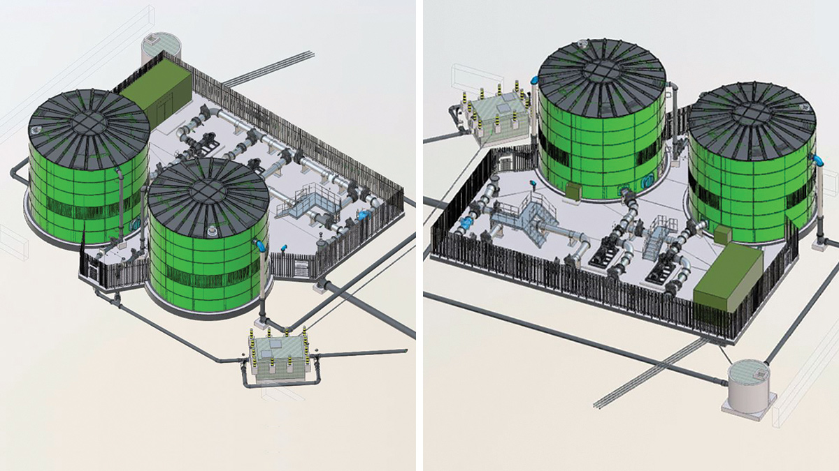 3D Revit model: (left) Looking west and (right) looking east - Courtesy of MMB