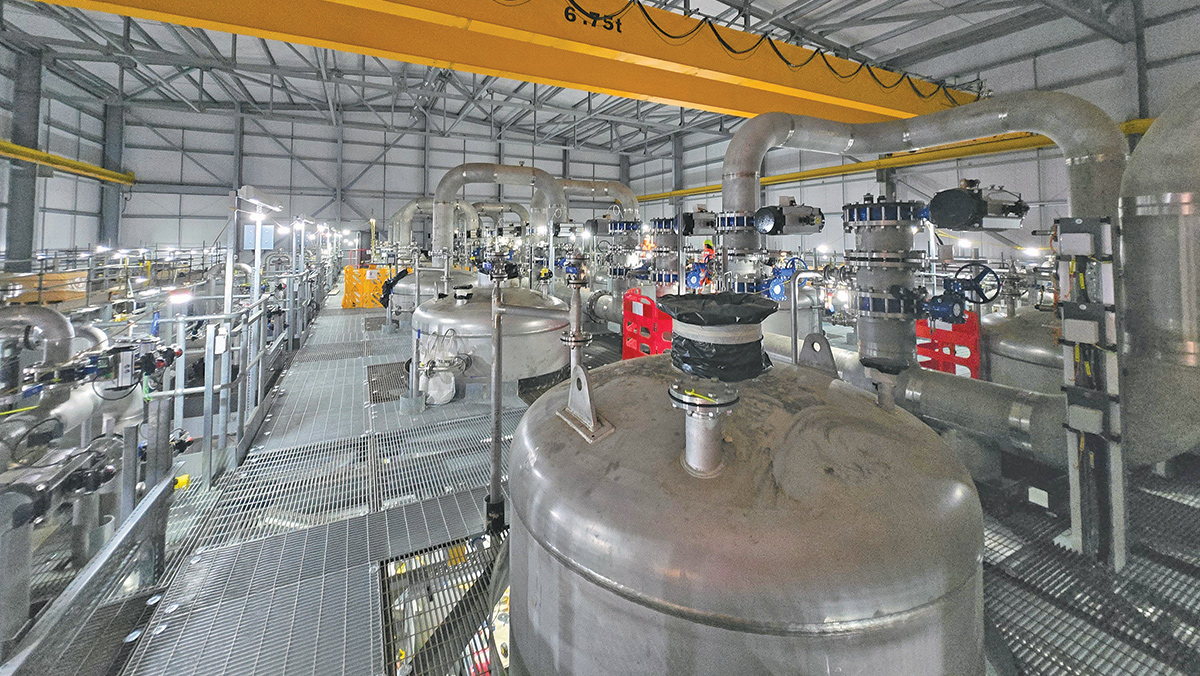 View of the air-spring manifold - Courtesy of Severn Trent/Nijhaus/PWNT