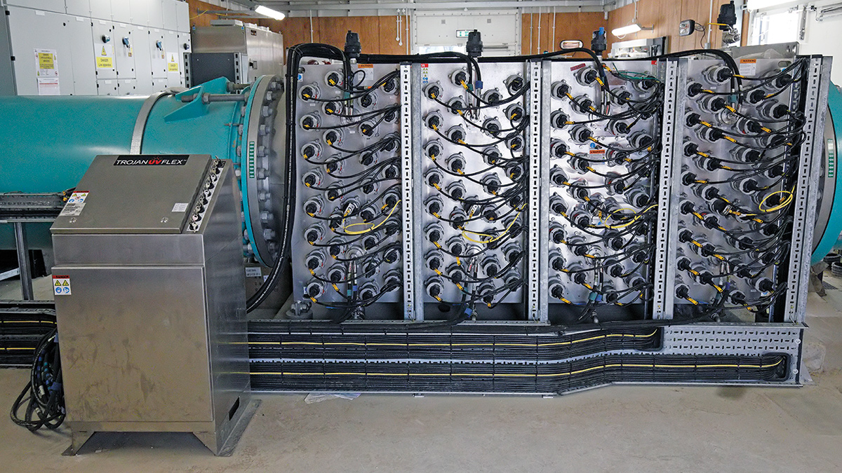 TrojanUVFlex<sup>®</sup> 100 UV reactor - Courtesy of MWH Treatment