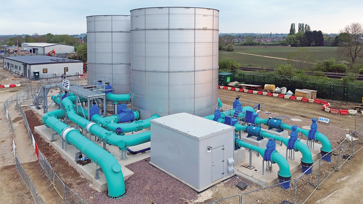 Raw water balance tanks - Courtesy of MWH Treatment