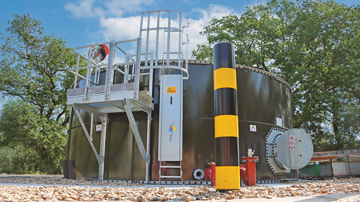 New storm tank at Purleigh Water Recycling Centre in Essex - Courtesy of @one Alliance