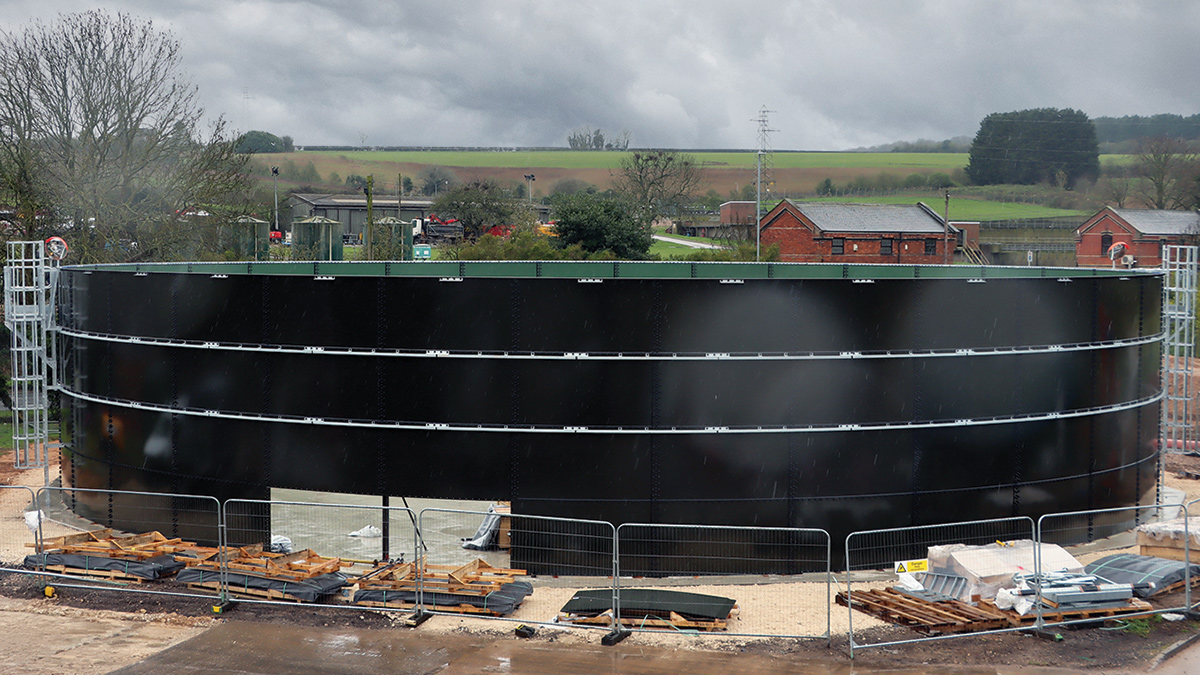Storm tank construction at Canwick Water Recycling Centre in Lincolnshire - Courtesy of @one Alliance