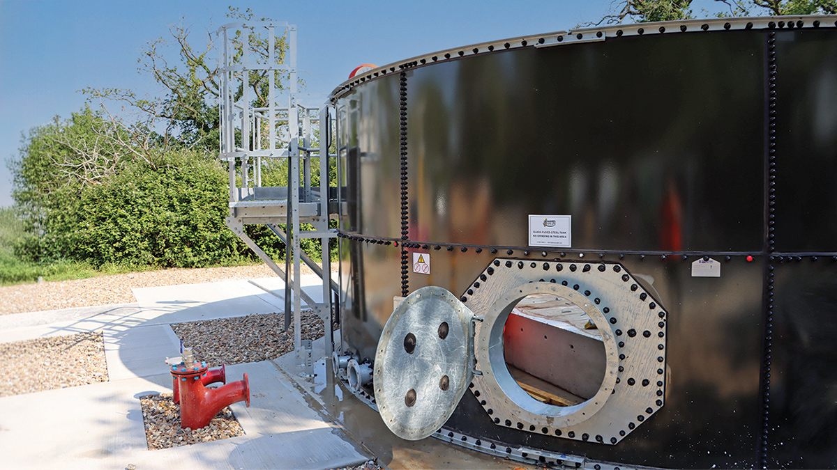 The new storm tank at Purleigh WRC in Essex - Courtesy of @one Alliance