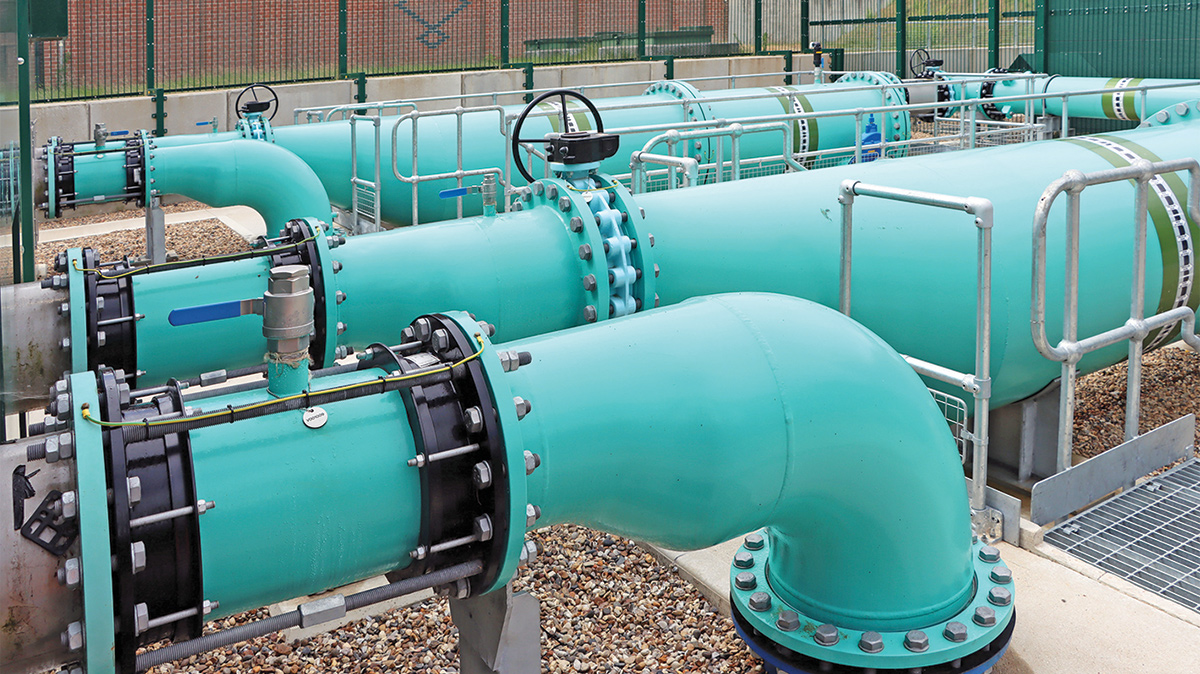 The completed DN500 carbon steel pipework - Courtesy of @one Alliance