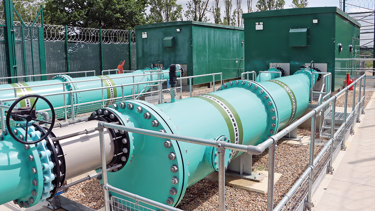 The completed DN500 carbon steel pipework - Courtesy of @one Alliance