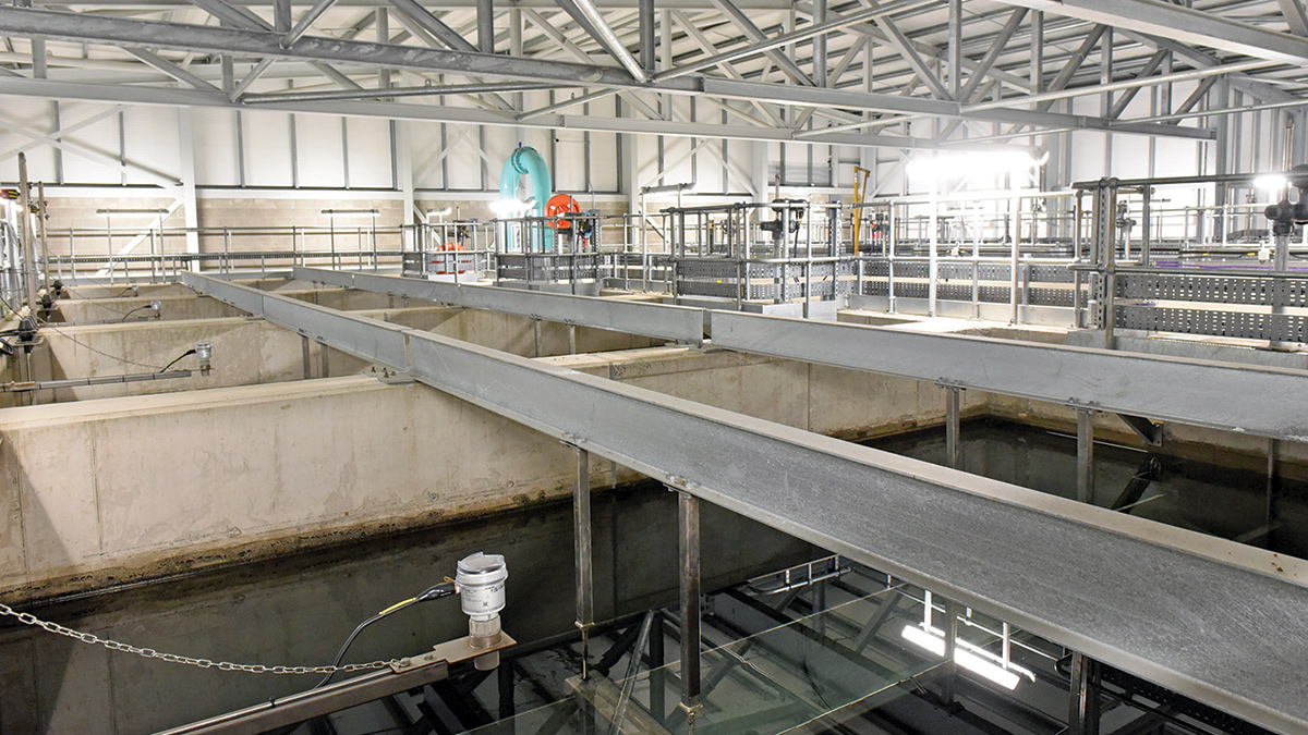 GAC filter beds - Courtesy of Lowry Building & Civil Engineering