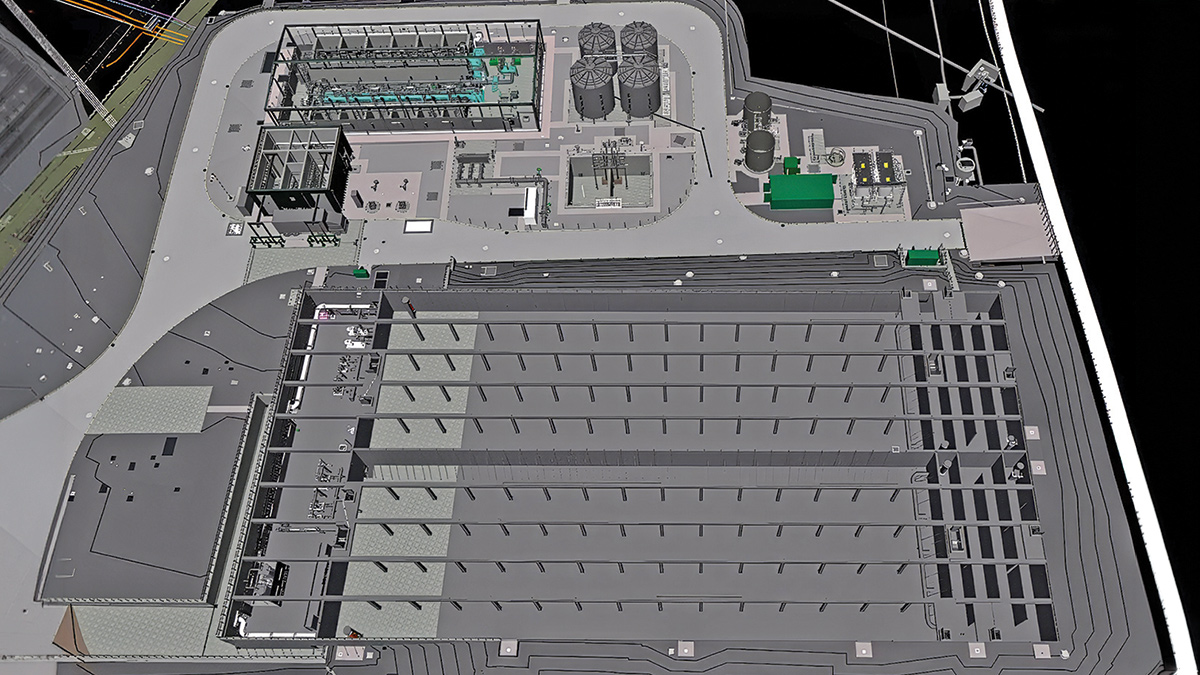 3D model of the upgrade & storage project - Courtesy of Essex & Suffolk Water