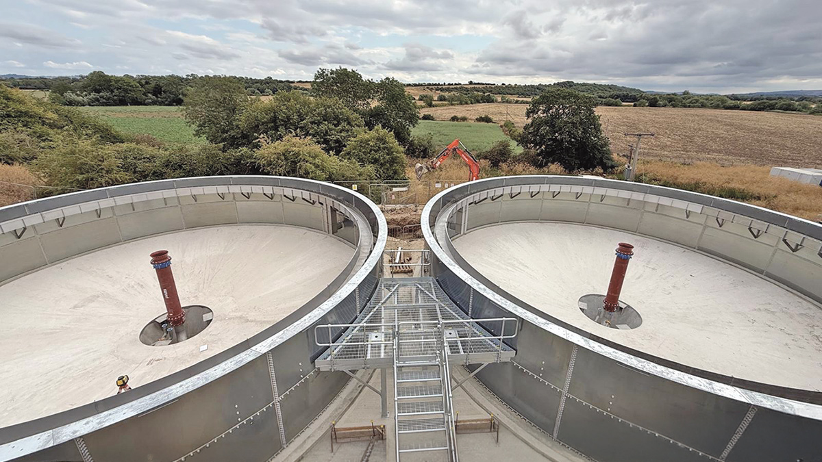 View of FSTs from the oxidation ditch - Courtesy of MMB