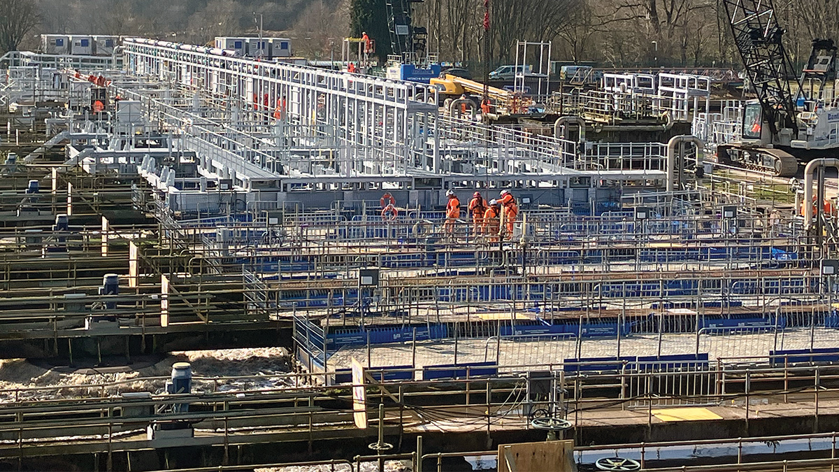 MABR steelwork under construction - Courtesy of MMB