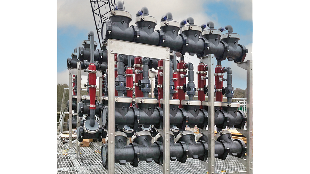 Hydrocyclone racks under construction - Courtesy of MMB