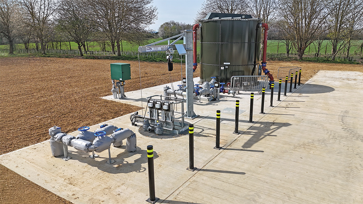 Sludge holding area - Courtesy of Galliford Try