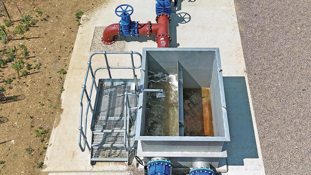 Storm overflow weir box - Courtesy of Galliford Try
