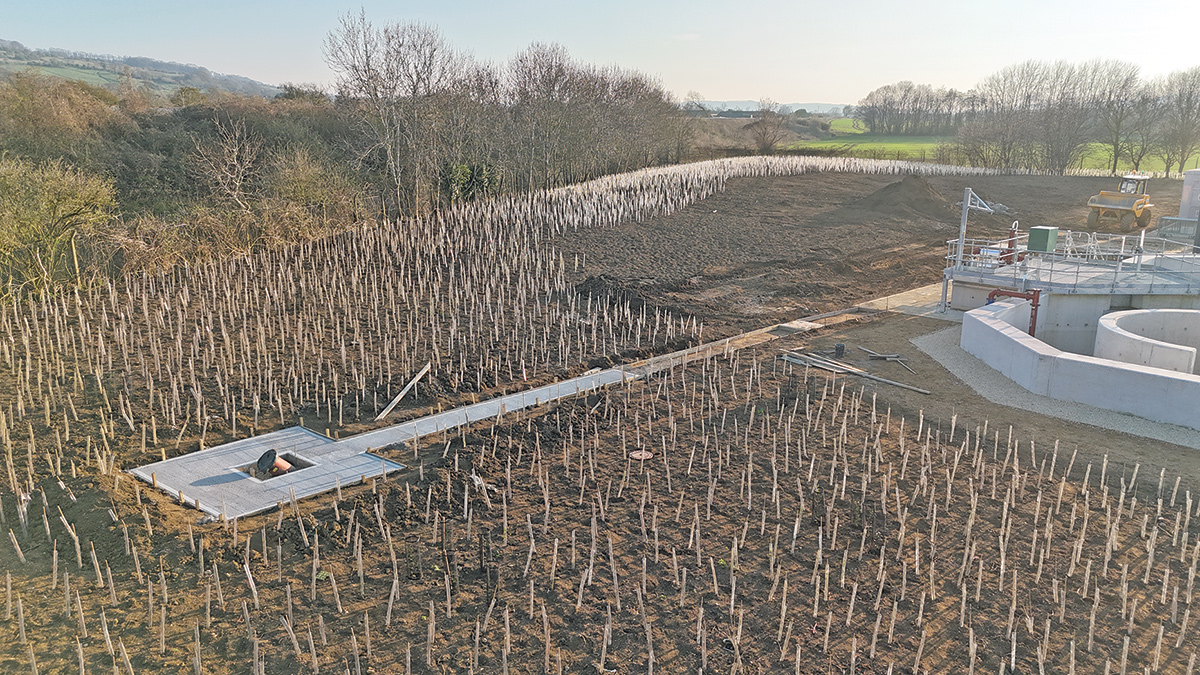 Landscaping in accordance with BNG requirement - Courtesy of Galliford Try