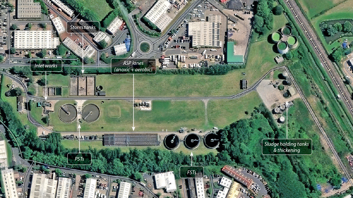 The existing Bromsgrove STW - Courtesy of Mott MacDonald Bentley