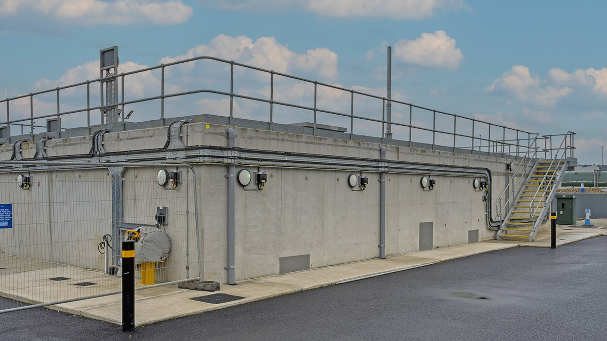 New contact tank - Courtesy of Murphy & South East Water