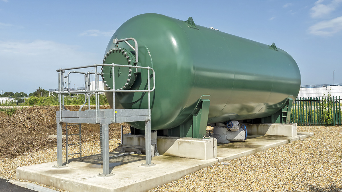 71m<sup>3</sup> surge vessel - Courtesy of Murphy & South East Water