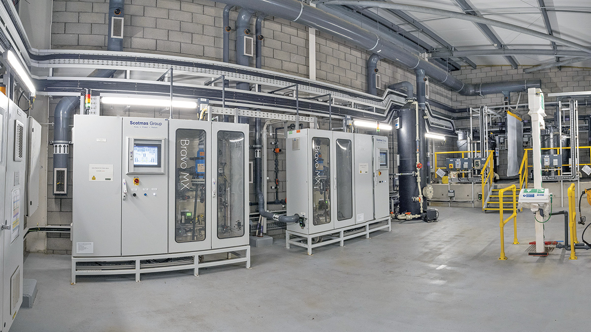 Chlorine dioxide pre-oxidation system from Scotmas Group Ltd - Courtesy of Murphy & South East Water