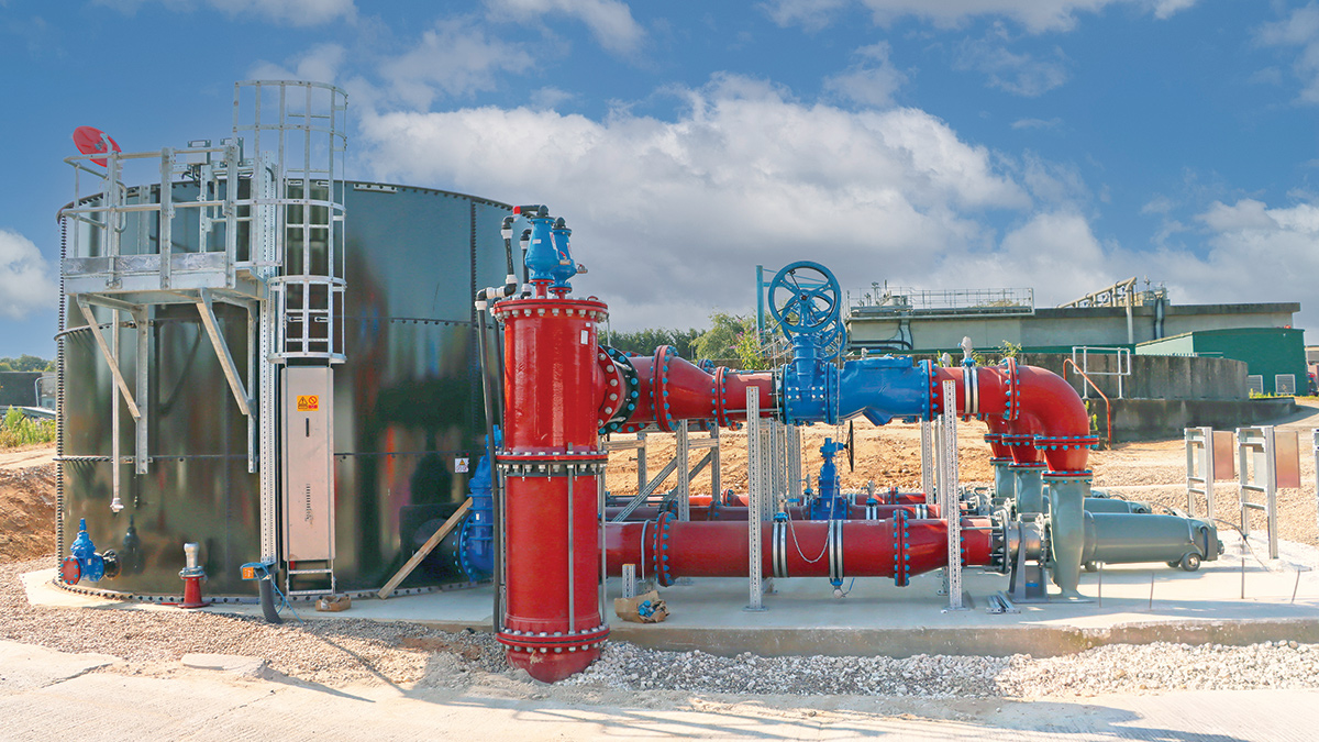 New pump station steel tank and sump pocket & pumps - Courtesy of @one Alliance