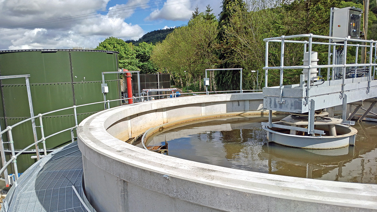 Primary settlement tank - Courtesy of Eric Wright Water Ltd