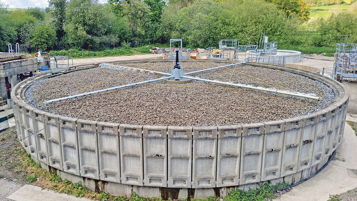 Biofilter distribution bed - Courtesy of Eric Wright Water Ltd