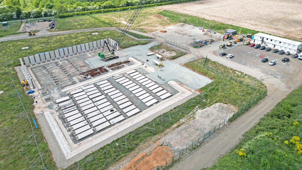 Reservoir precast wall panel installation - Courtesy of @one Alliance