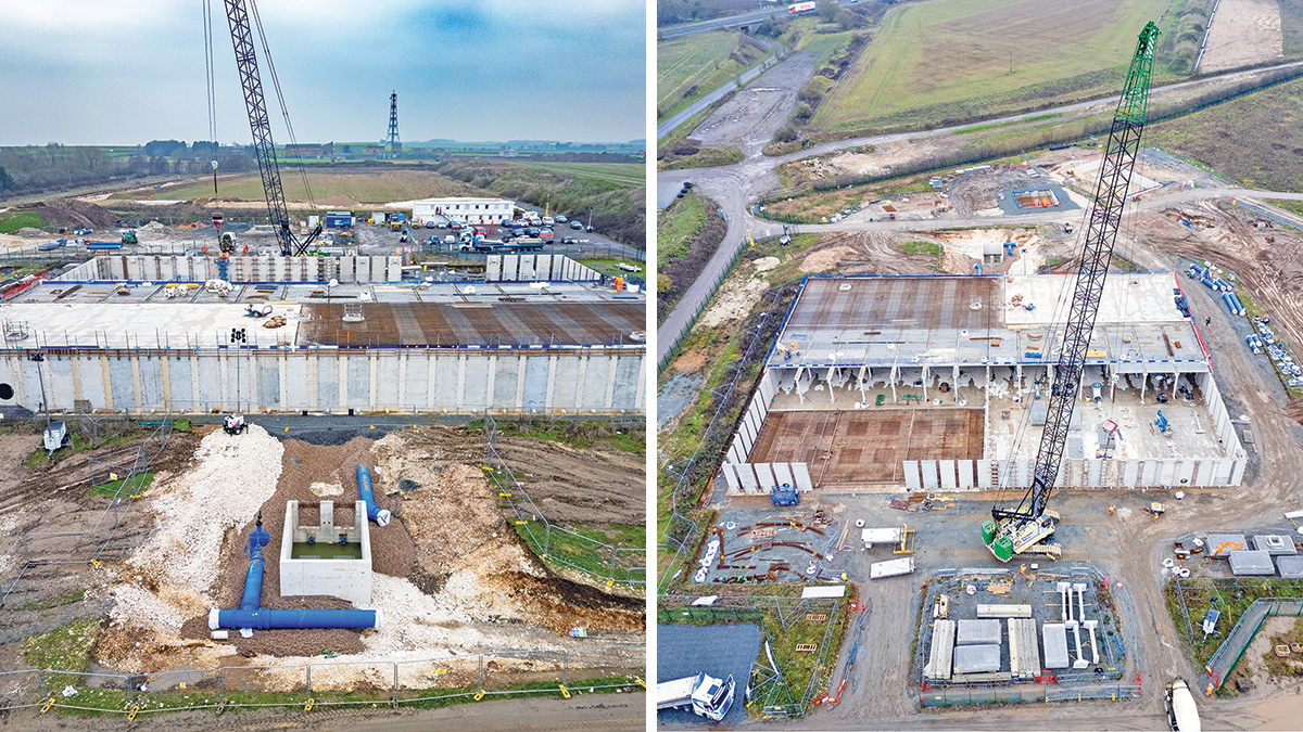 Reservoir roof installation underway - Courtesy of @one Alliance