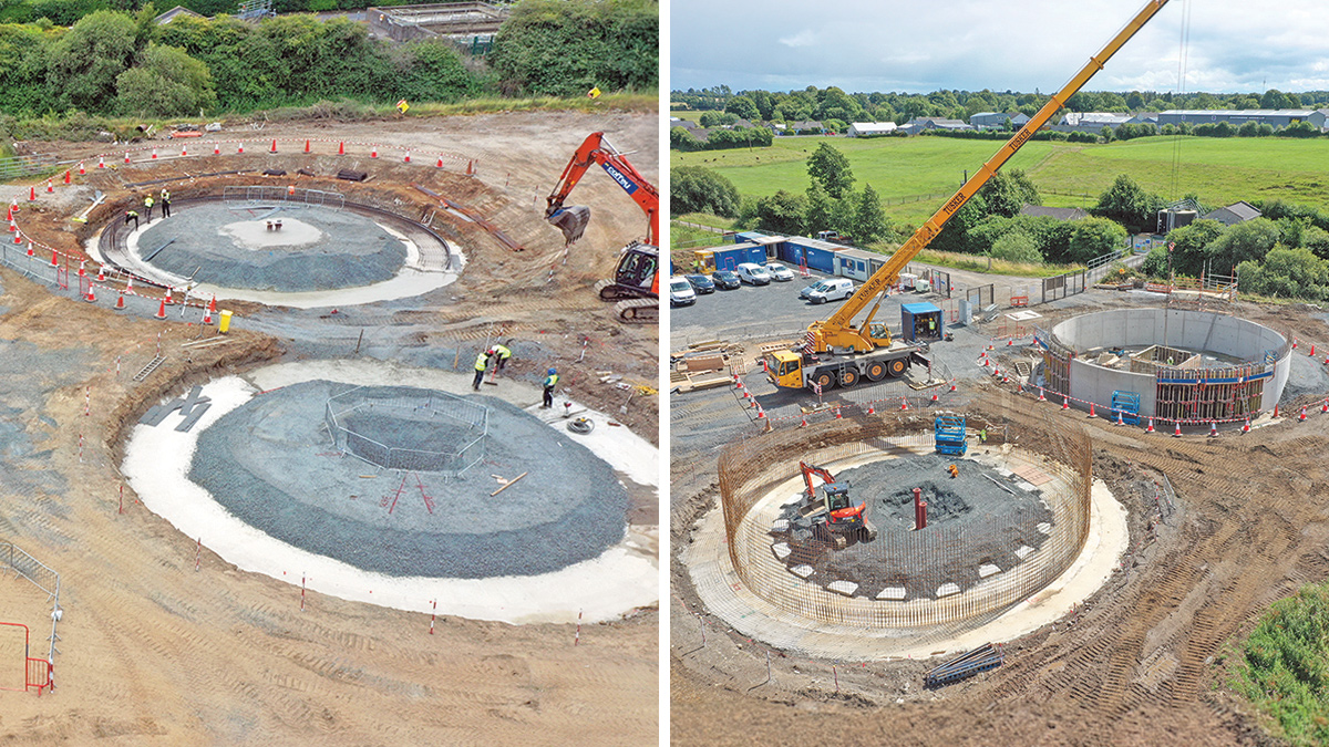 (left) Construction of FST bases and (right) construction of top walls of FSTs 1 & 2 - Courtesy of Coffey