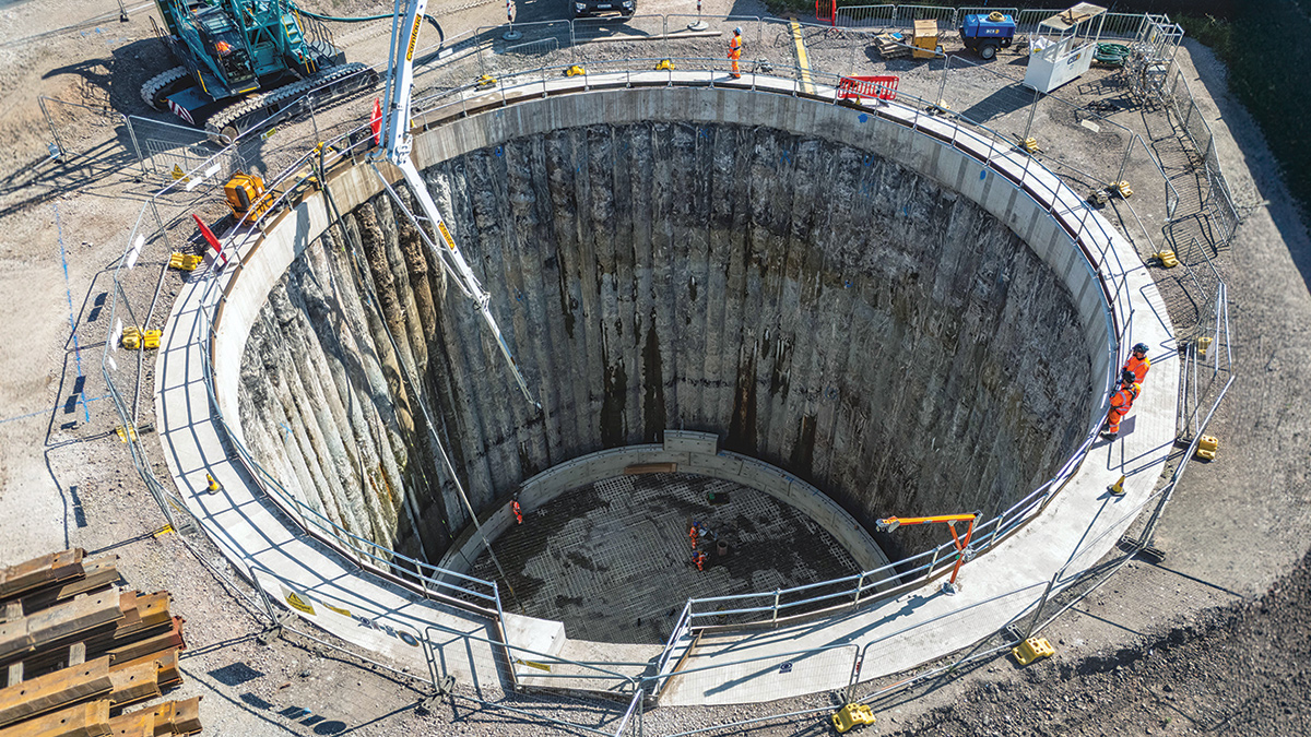 PCC shaft construction - Courtesy of Barhale
