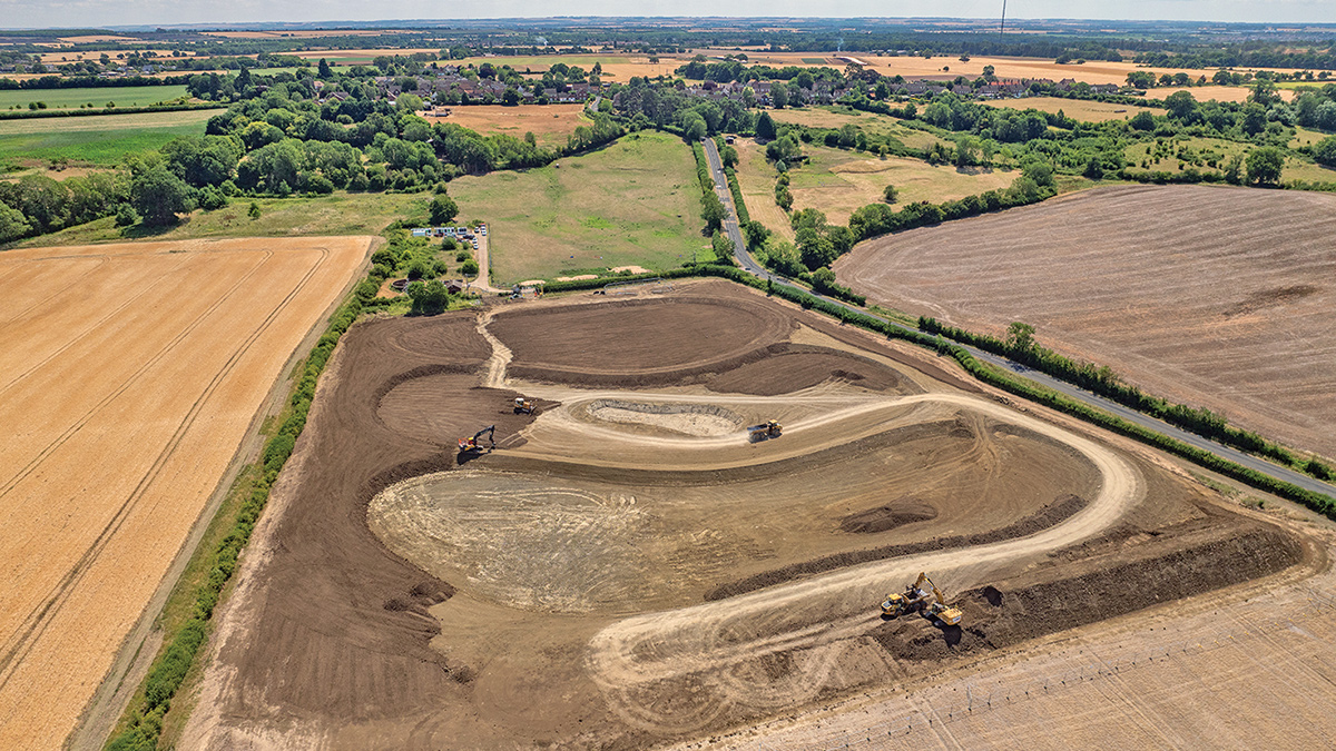 Wetland cells prior to planting - Courtesy of@one Alliance