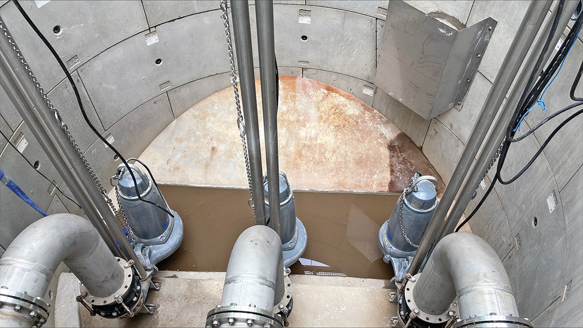 New PST feed pumping station - Courtesy of Mott MacDonald Bentley