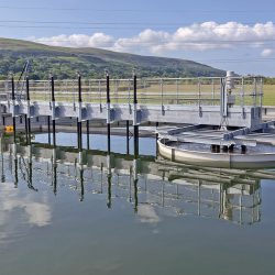 New primary settlement tank in operation - Courtesy of Mott MacDonald Bentley