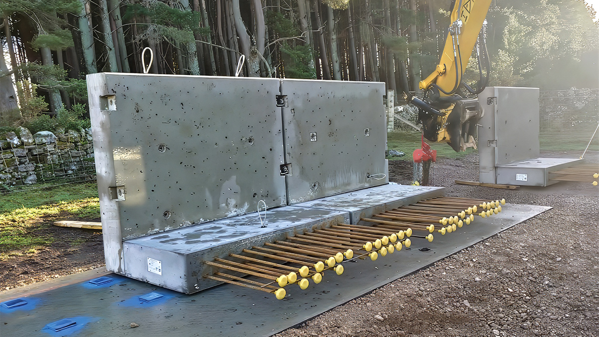 Precast concrete wall trial, using BT Spannschloss couplers - Courtesy of Morrison Construction