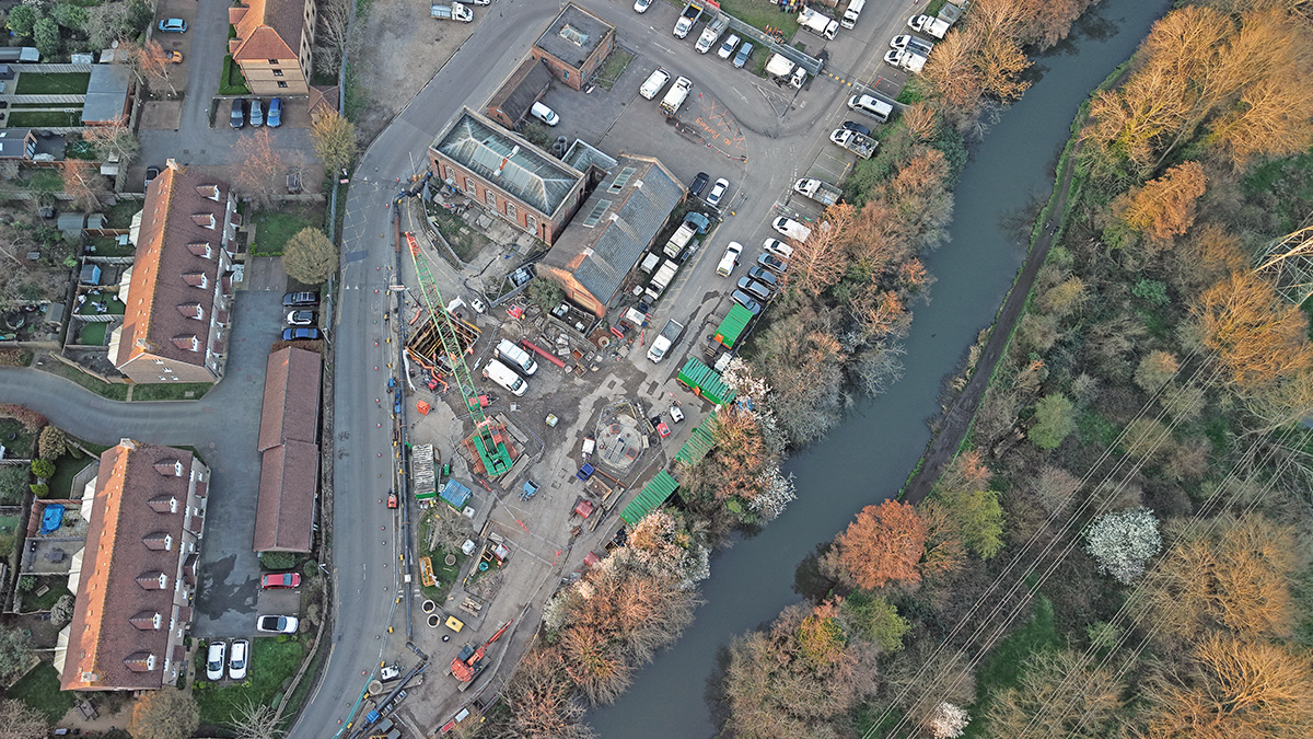 The connection site within the existing works - Courtesy of BAM Enpure JV