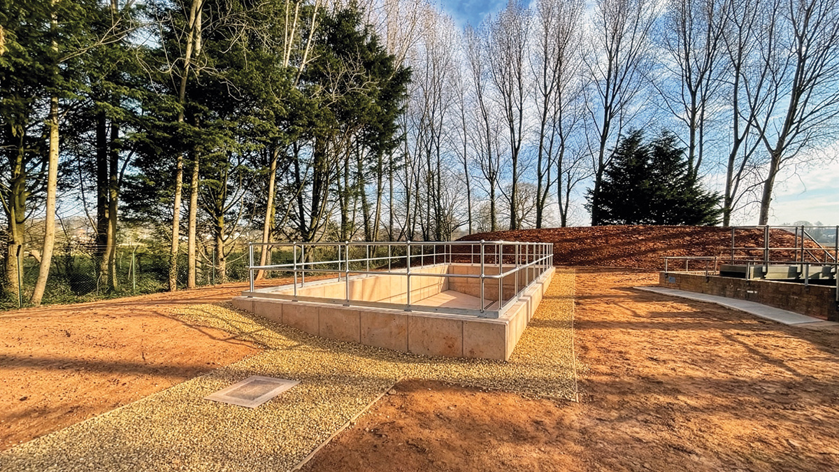 The completed stormwater storage tank - Courtesy of Galliford Try