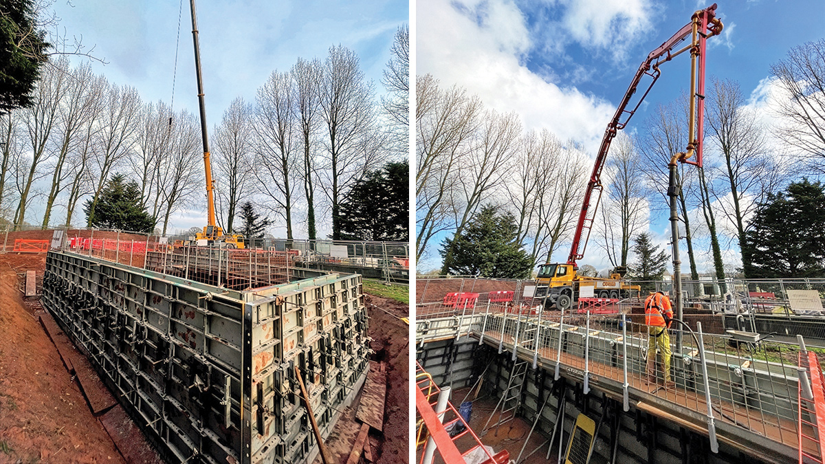 Storm tank construction - Courtesy of Galliford Try