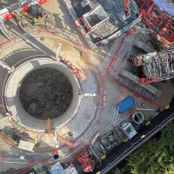 Construction of the Hill View Road storm tank underway - Courtesy of Galliford Try