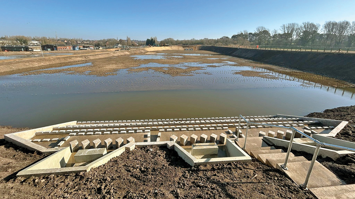 Precast concrete headwalls and cascade steps - Courtesy of Salix River & Wetland Services Ltd