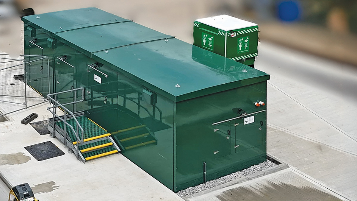 Ferric dosing kiosk - Courtesy of Enpure Ltd