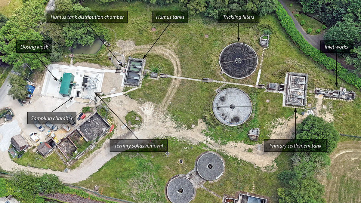 Hoylandswaine STW site layout - Courtesy of Enpure Ltd