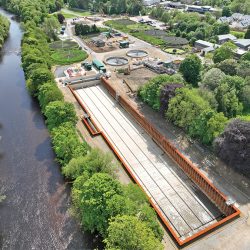 Ilkley WwTW is being upgraded to support bathing water quality improvements in the River Wharfe - Courtesy of Ward & Burke