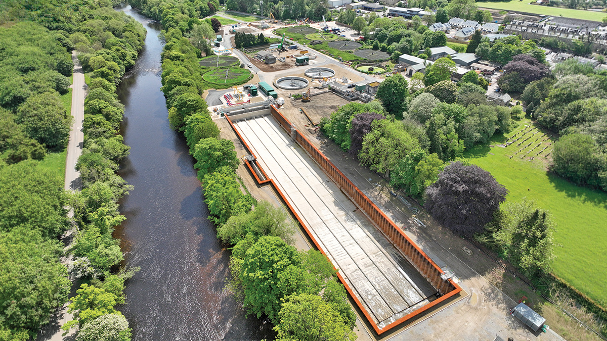Ilkley WwTW is being upgraded to support bathing water quality improvements in the River Wharfe - Courtesy of Ward & Burke