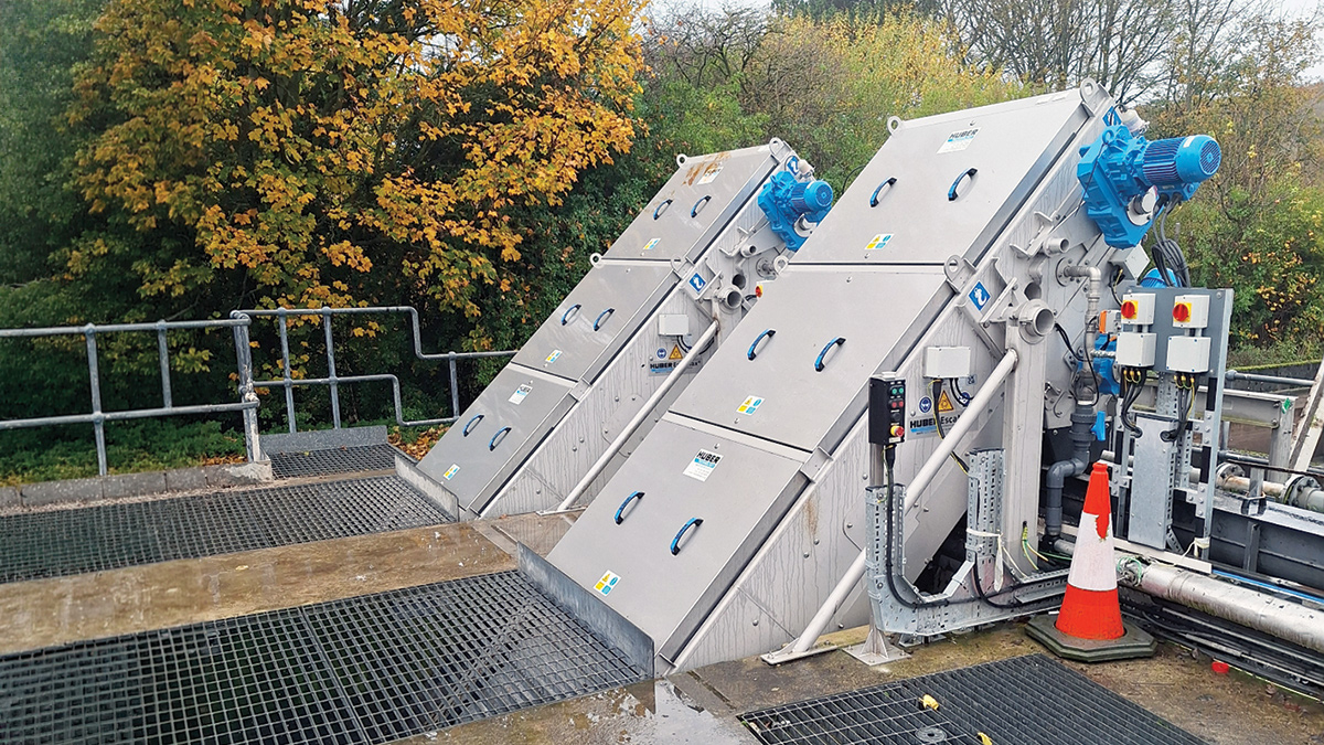 Huber Technology 45° EscaMax inlet screening units - Courtesy of Ward & Burke