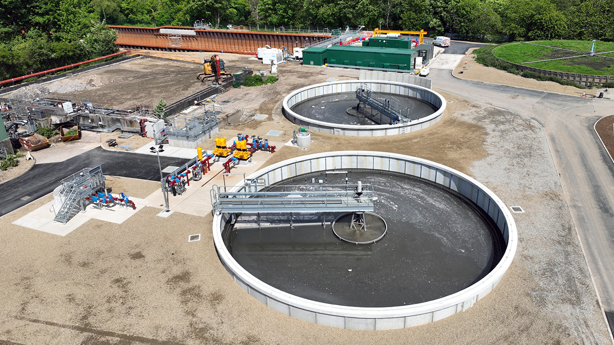 Primary settlement tanks & associated RAM desludge pumping arrangement - Courtesy of Ward & Burke