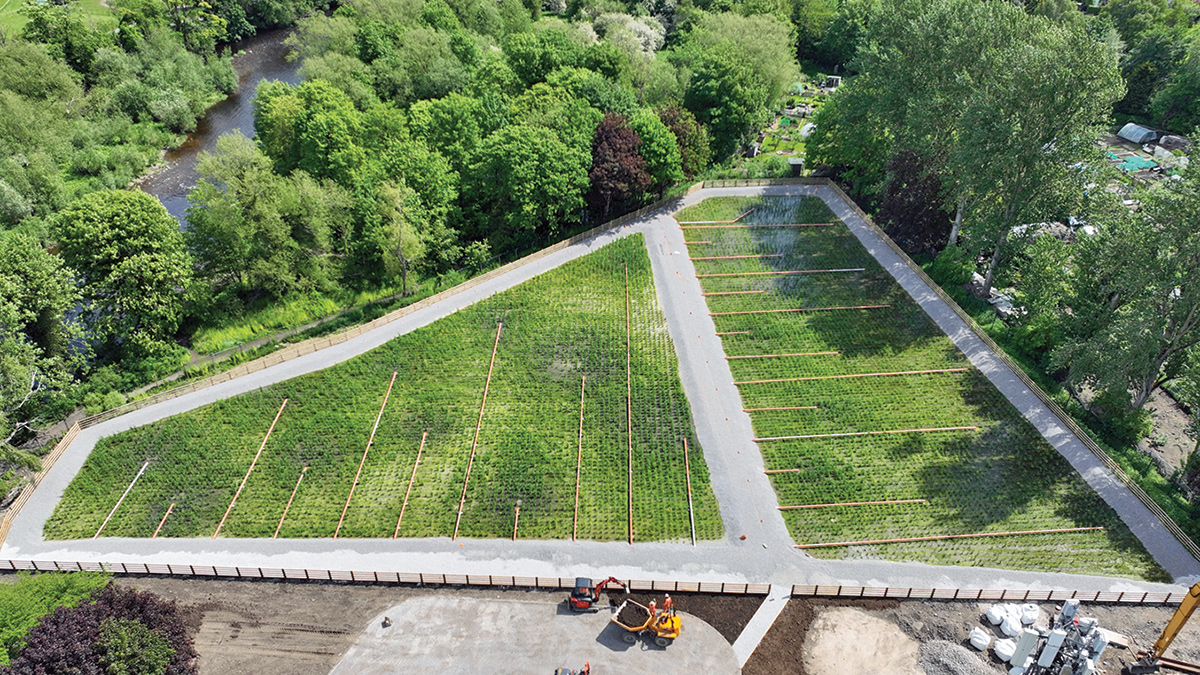 Aerated reed bed nature-based treatment solution - Courtesy of Ward & Burke