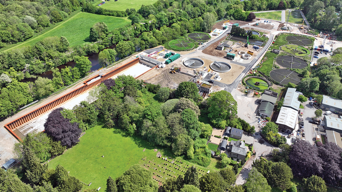 Ilkley WwTW overview - Courtesy of Ward & Burke