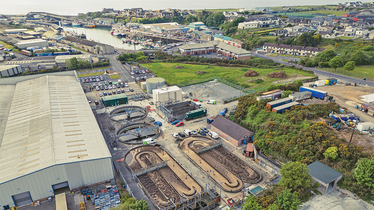 View across Kilkeel WwTW - Courtesy of NI Water