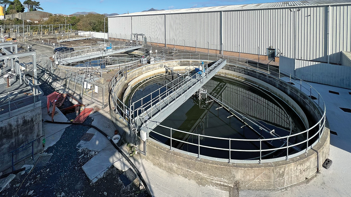 The refurbished final settlement tanks - Courtesy of NI Water