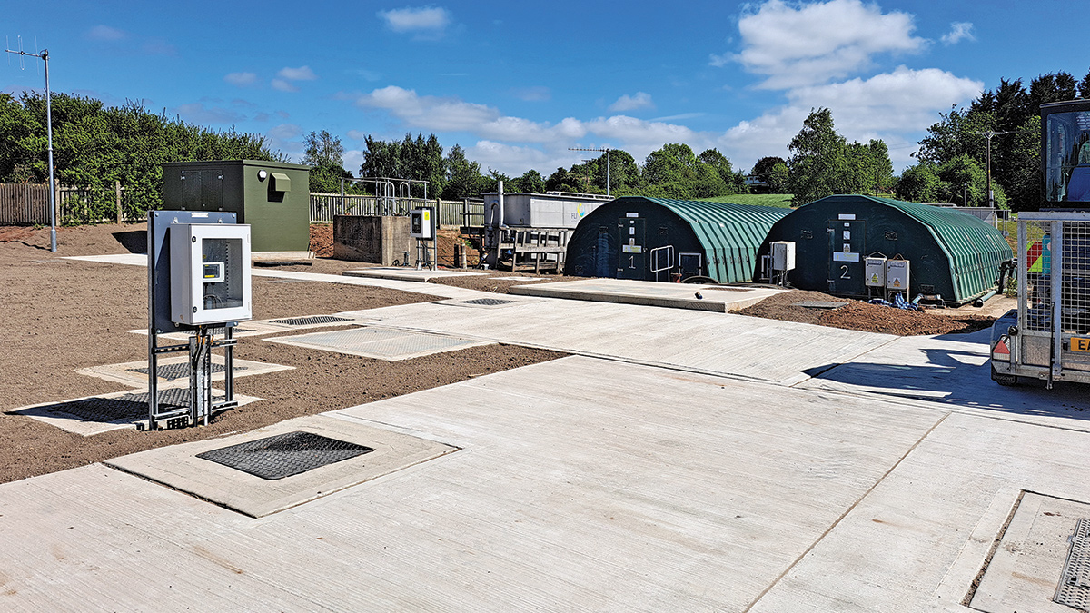 New hardstanding and access covers to the balancing tank and below-ground pumps - Courtesy of Esh Stantec